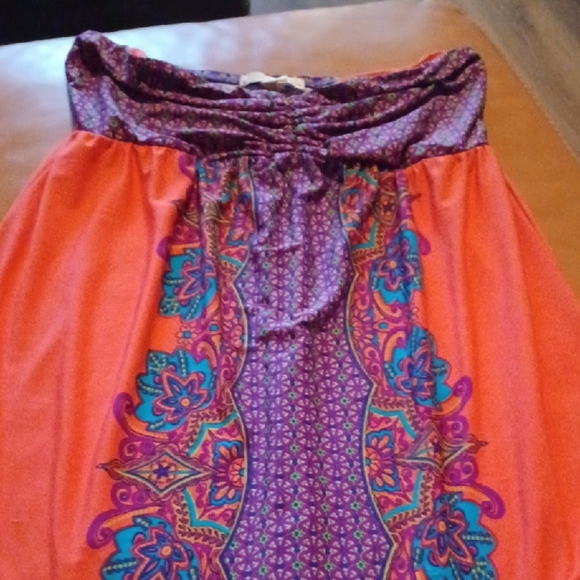 💙🌺Derek Heart Colorful Patterned Dress - Picture 2 of 11